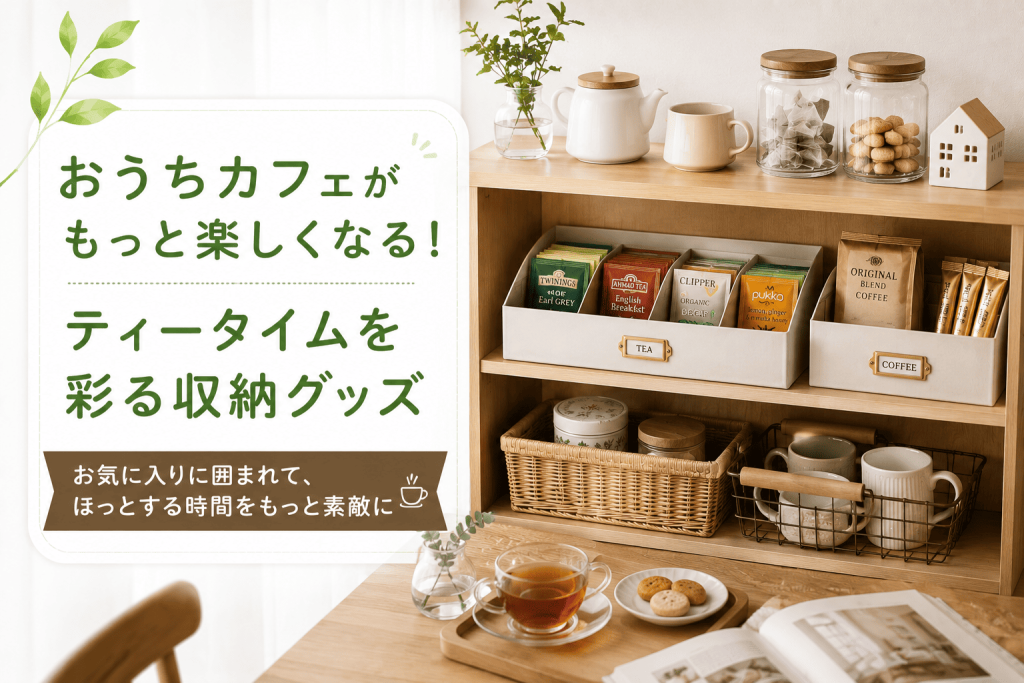 おうちカフェがもっと楽しくなる！ティータイムを彩る収納グッズ