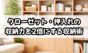 クローゼット・押入れの収納力を2倍にする収納術