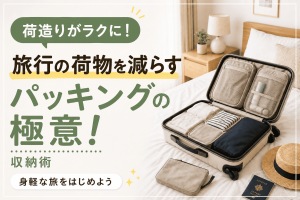 パッキングの極意！～旅行の荷物を減らす収納術～