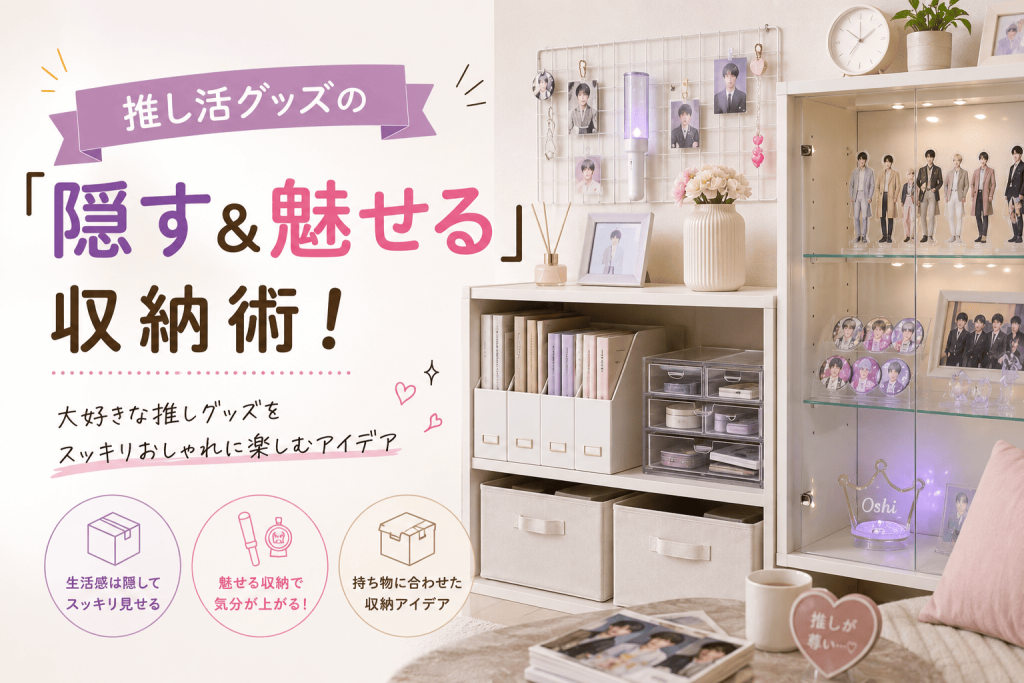 推し活グッズの「隠す＆魅せる」収納術！
