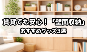 賃貸でも安心！「壁面収納」おすすめグッズ3選